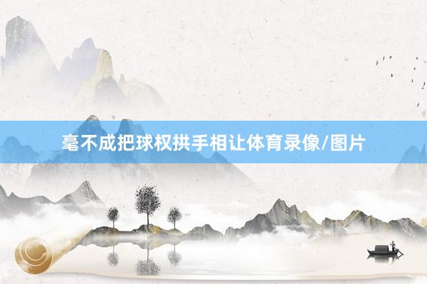 毫不成把球权拱手相让体育录像/图片