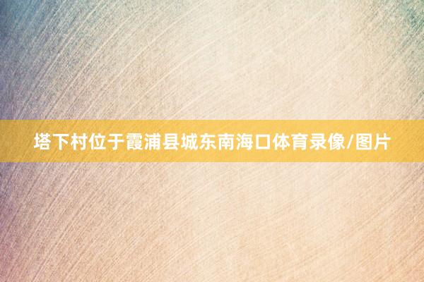 塔下村位于霞浦县城东南海口体育录像/图片