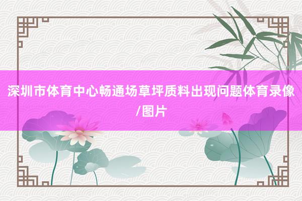 深圳市体育中心畅通场草坪质料出现问题体育录像/图片