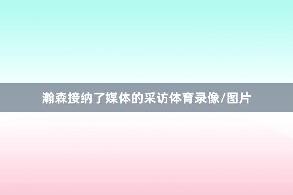瀚森接纳了媒体的采访体育录像/图片