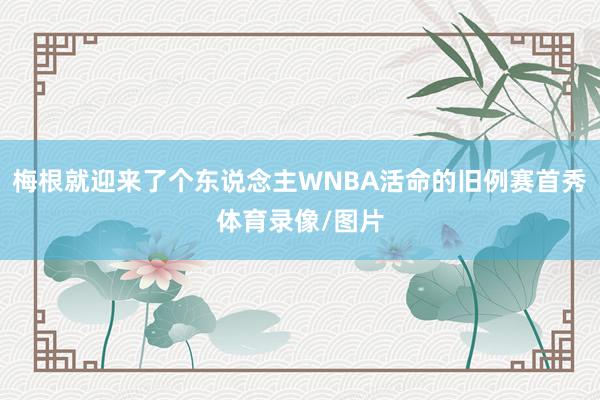 梅根就迎来了个东说念主WNBA活命的旧例赛首秀体育录像/图片