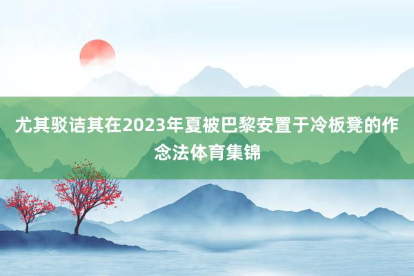 尤其驳诘其在2023年夏被巴黎安置于冷板凳的作念法体育集锦
