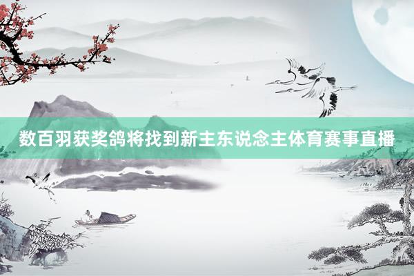 数百羽获奖鸽将找到新主东说念主体育赛事直播