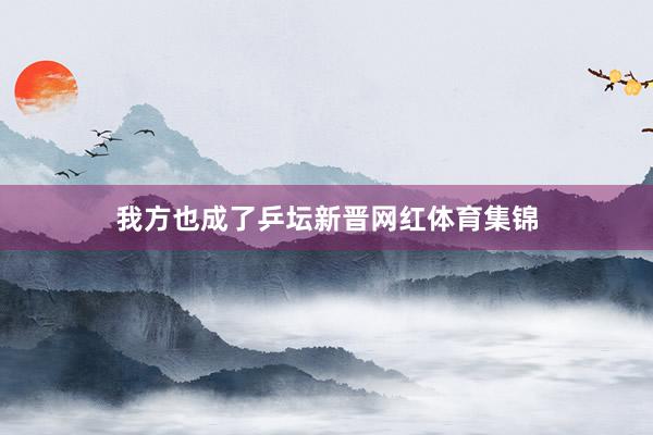 我方也成了乒坛新晋网红体育集锦