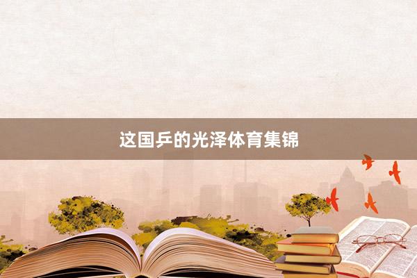 这国乒的光泽体育集锦