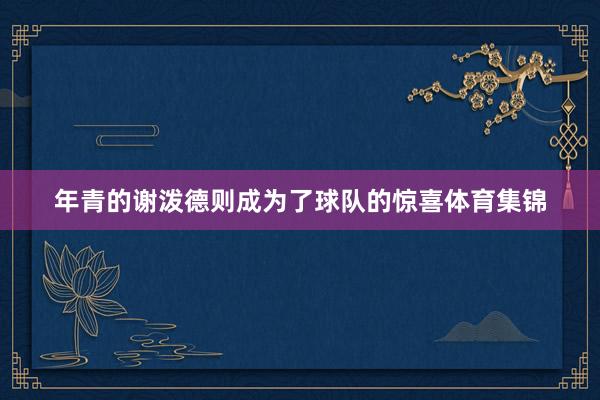 年青的谢泼德则成为了球队的惊喜体育集锦