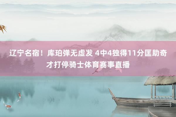 辽宁名宿！库珀弹无虚发 4中4独得11分匡助奇才打停骑士体育赛事直播