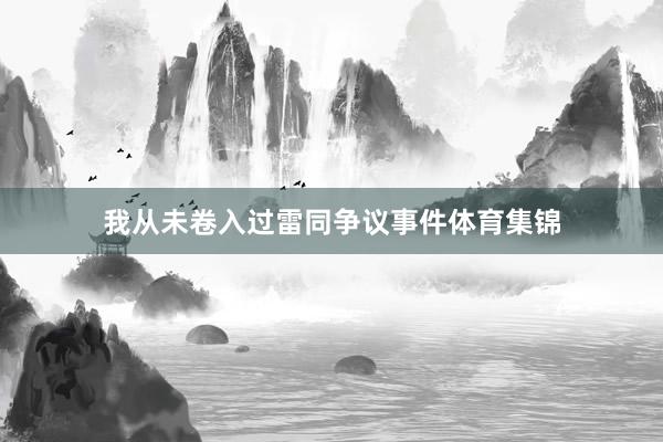 我从未卷入过雷同争议事件体育集锦