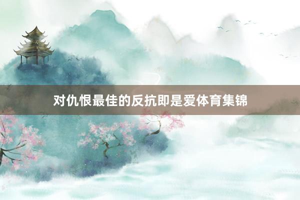 对仇恨最佳的反抗即是爱体育集锦
