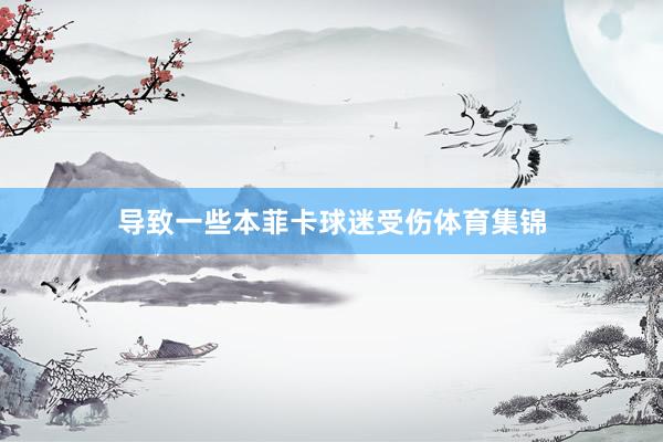 导致一些本菲卡球迷受伤体育集锦