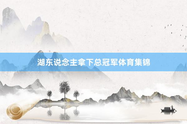 湖东说念主拿下总冠军体育集锦
