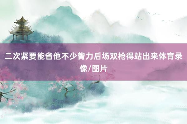 二次紧要能省他不少膂力后场双枪得站出来体育录像/图片
