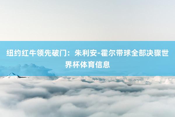 纽约红牛领先破门：朱利安-霍尔带球全部决骤世界杯体育信息
