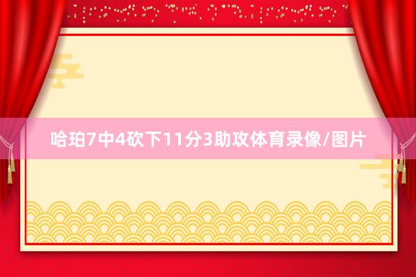 哈珀7中4砍下11分3助攻体育录像/图片