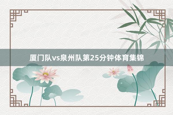 厦门队vs泉州队第25分钟体育集锦